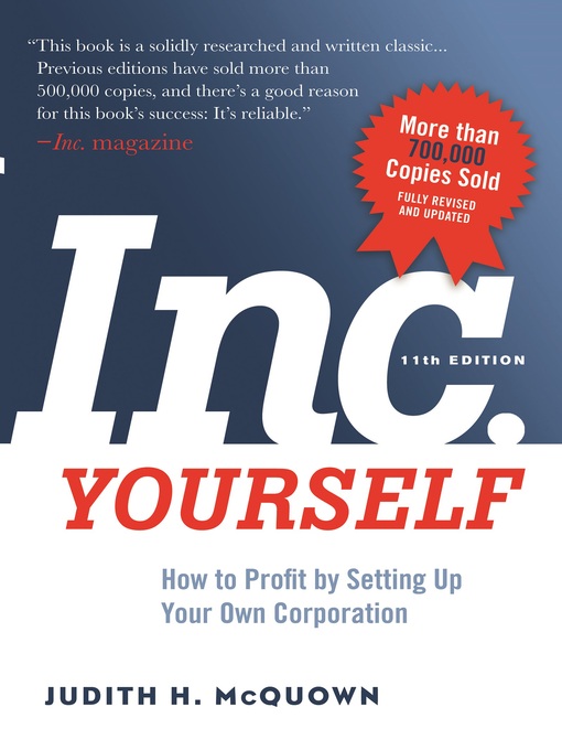 Title details for Inc. Yourself by Judith H. McQuown - Available